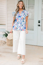 Dreamy Daze Top, Light Blue Mix