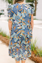 Kleid Drifting Directions, Marineblau