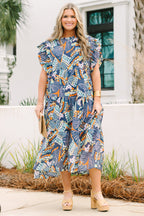 Kleid Drifting Directions, Marineblau