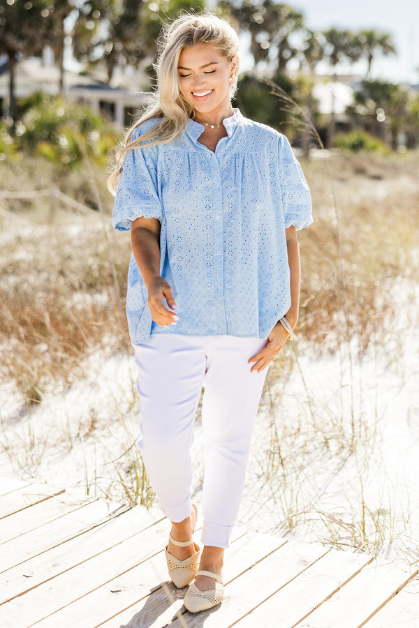 Each Detail Top, Blue