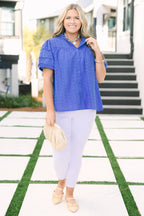 Each Detail Top, Cobalt