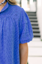 Each Detail Top, Cobalt