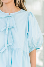 Easy Living Top, Light Blue