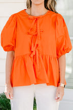 Easy Living Top, Orange