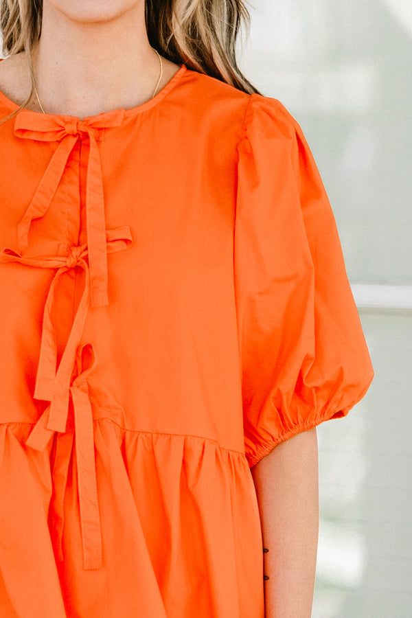 Easy Living Top, Orange
