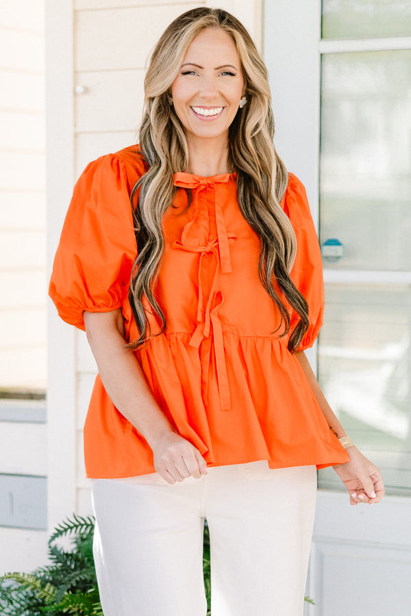 Easy Living Top, Orange