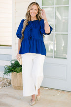 Easy Living Top, Royal Blue