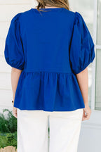 Easy Living Top, Royal Blue