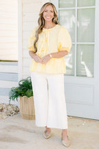 Easy Living Top, Yellow