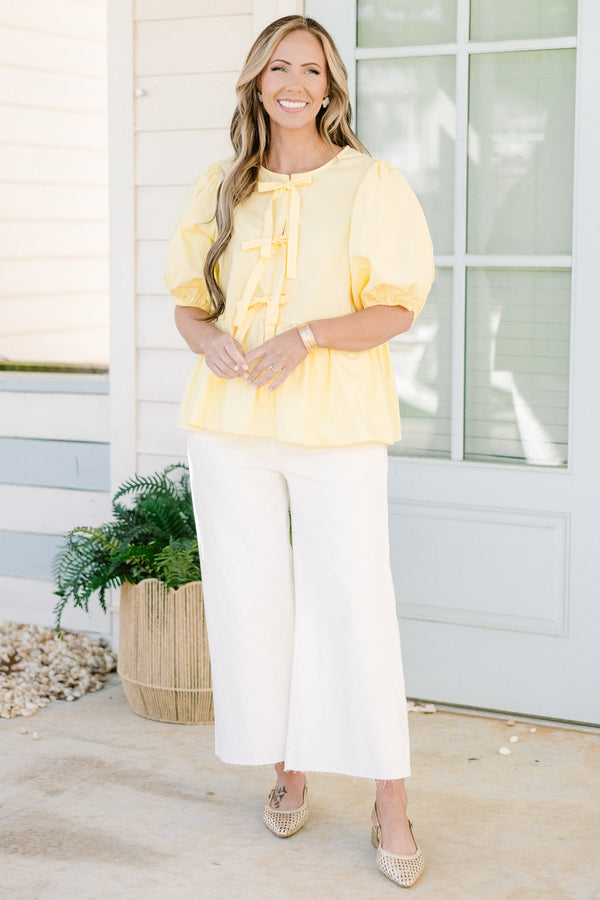 Easy Living Top, Yellow