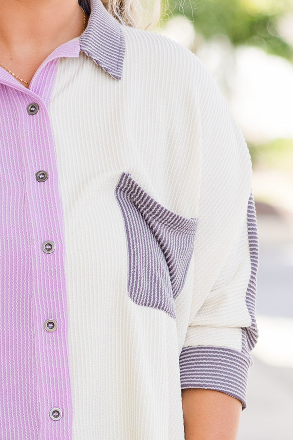 Easygoing Essential Top, Lavender
