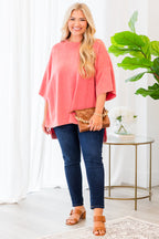 Leichtes Vintage T-Shirt, Rosa