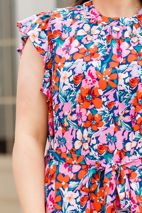 Elegantly Enchanted Maxi Dress, Pink