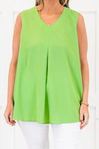 Embrace The Present Tank, Light Green