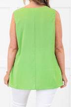 Embrace The Present Tank, Light Green