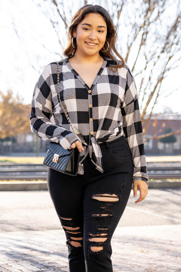 Enchanted Story Top, Black-Ivory