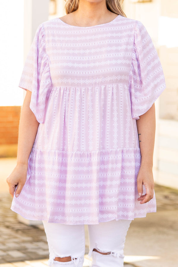 Bezauberndes Tages-Top, Lavendel