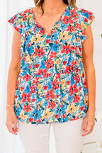 Encouraging Words Top, Blue