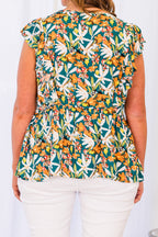 Encouraging Words Top, Teal