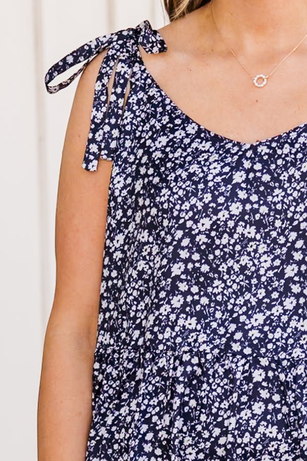 Endless Sunshine Dress, Navy