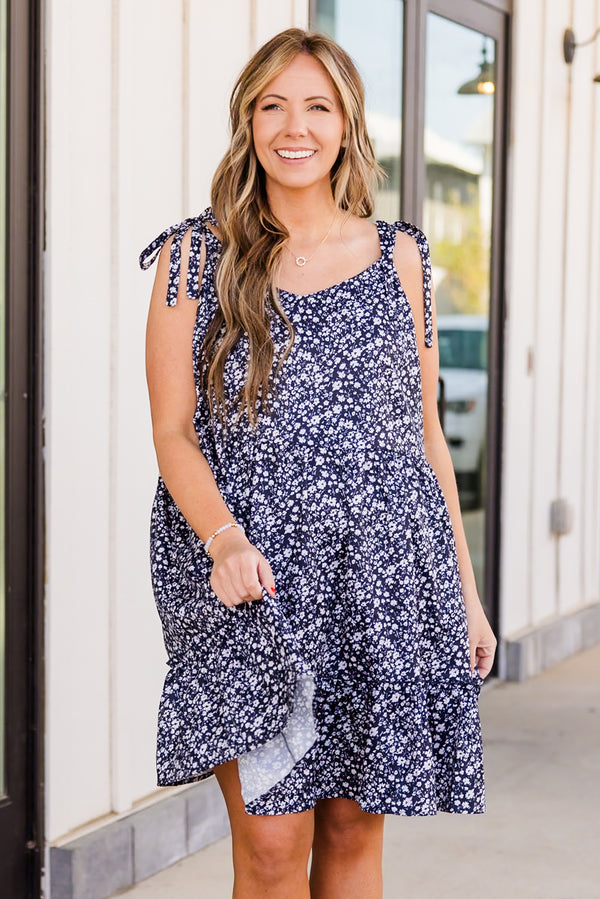 Endless Sunshine Dress, Navy