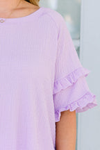 Enjoying The Day Top, Lavender