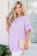 Enjoying The Day Top, Lavender