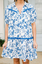 Escape Reality Kleid, blaue Toile