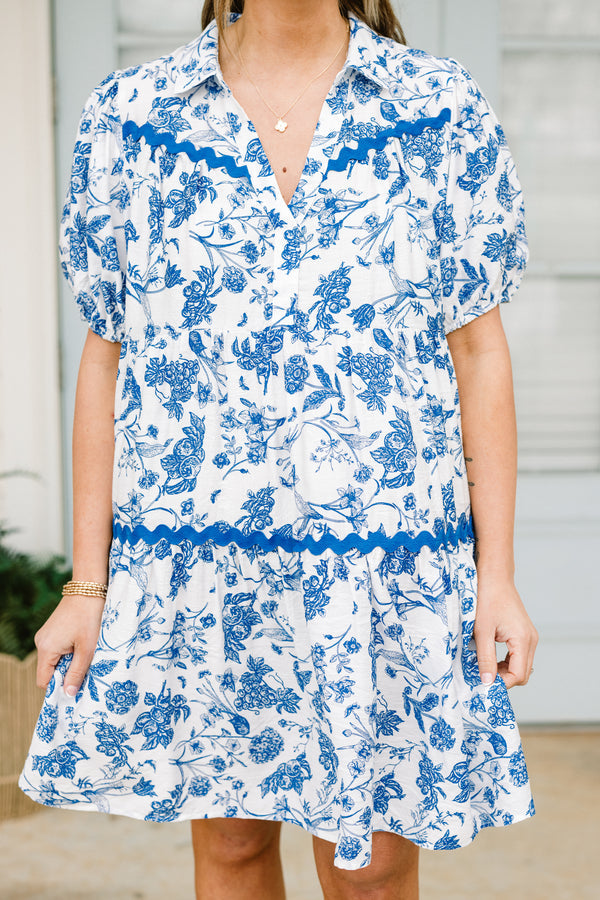 Escape Reality Kleid, blaue Toile