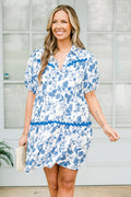 Escape Reality Kleid, blaue Toile
