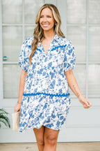 Escape Reality Kleid, blaue Toile