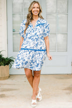 Escape Reality Kleid, blaue Toile
