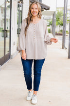 Eternal Embrace Top, Beige