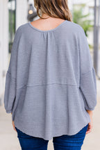 Top "Ewige Umarmung", Grau