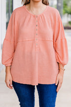 Eternal Embrace Top, Peach