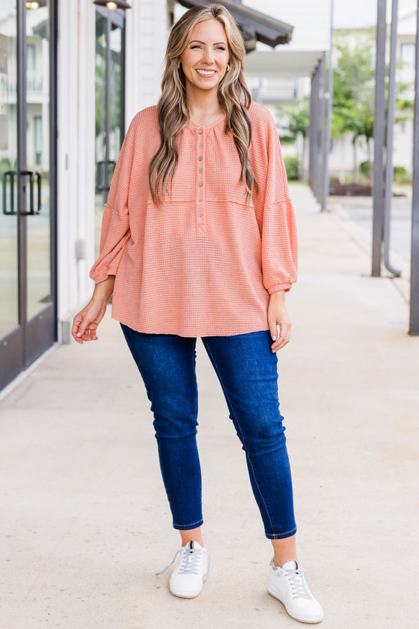 Eternal Embrace Top, Peach