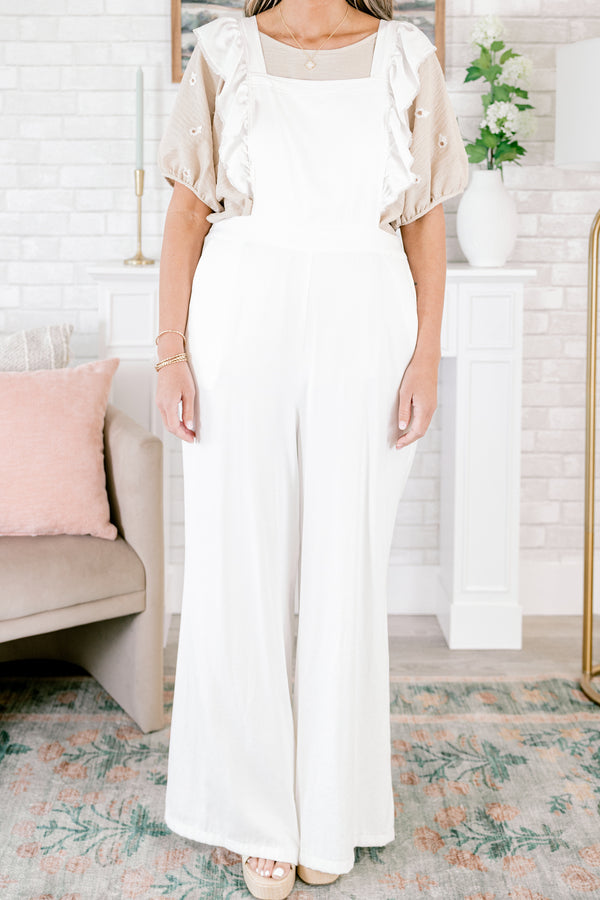 Every Angle Jumpsuit, White
