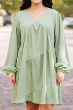 Every Cloud Has A Silver Lining Dress, Avocado