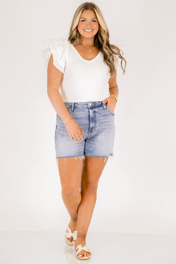Everyday Adventures Denim Shorts, Medium Wash