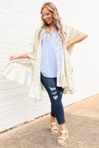 Spring Sights Kimono, Taupe