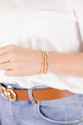 Everytime I See You Bracelet Set, Gold