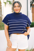 Eyes On You Pullover, Marineblau