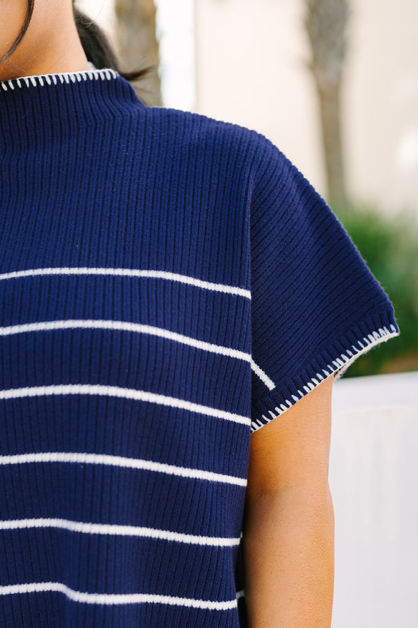 Eyes On You Pullover, Marineblau