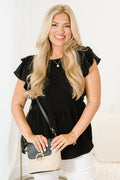 Soft Spot For You Top, Black