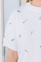 All I Want Is Spring Sweater, White