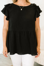 Soft Spot For You Top, Black