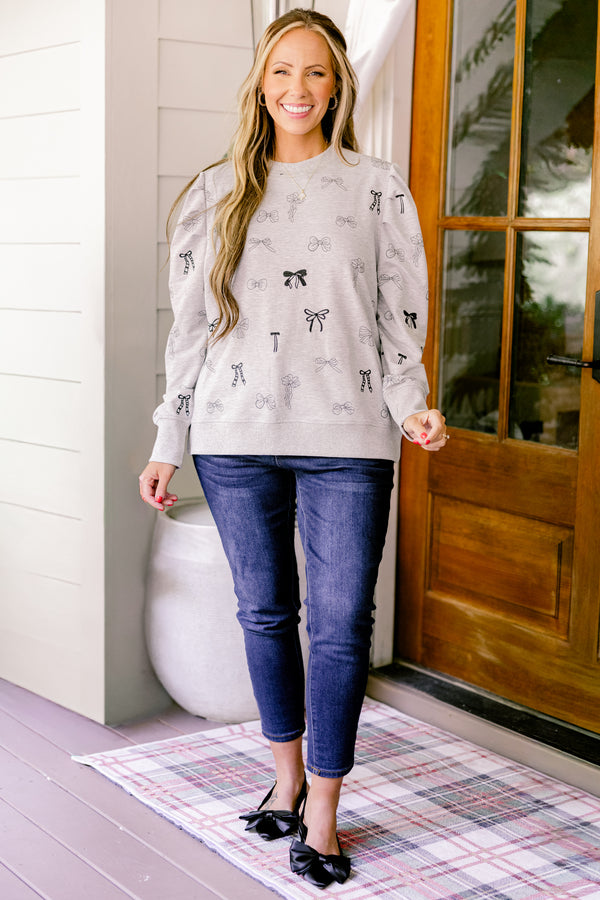 Only Getting Better Pullover, Gray