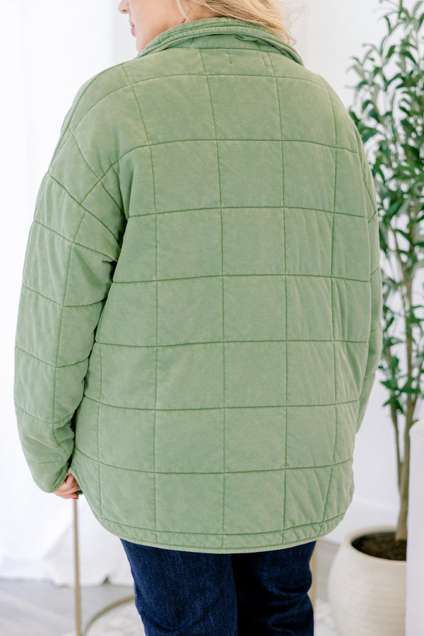 Faded Memories Jacket, Olive