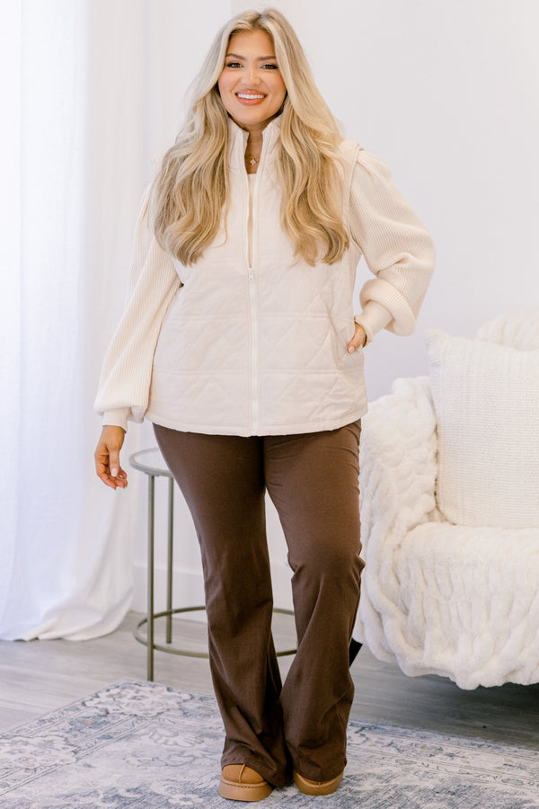 Familiar Feelings Leggings, Brown