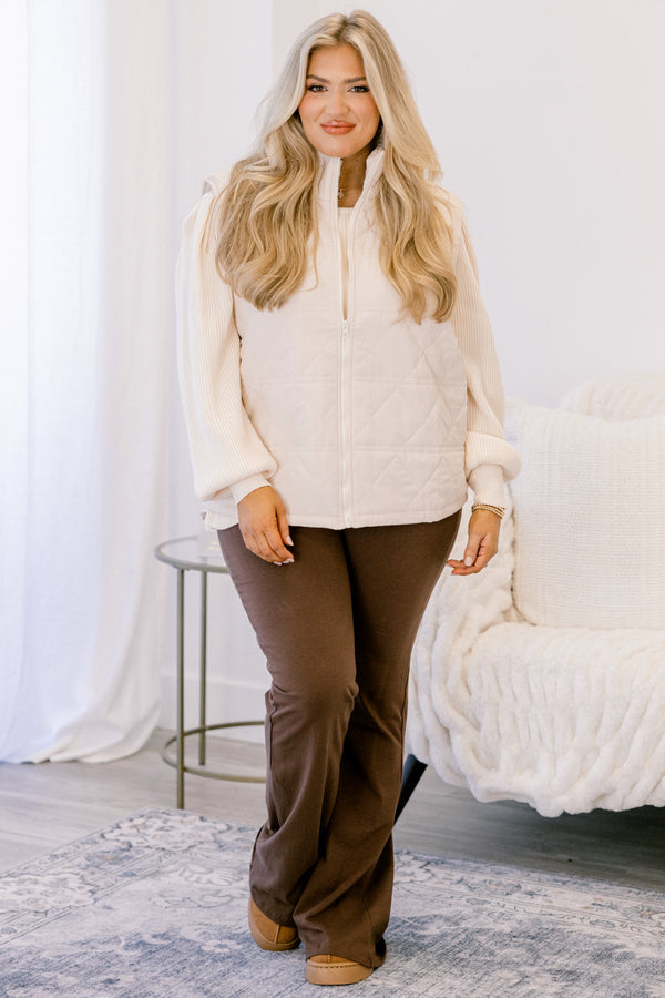 Familiar Feelings Leggings, Brown